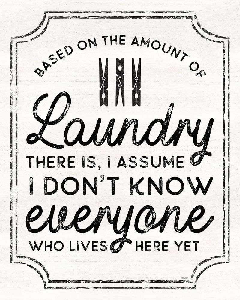Laundry Art portrait I-Based on Amount art print by Tara Reed for $57.95 CAD