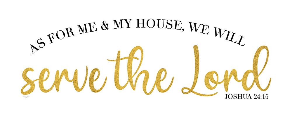 Religious Art panel VI-Serve the Lord art print by Tara Reed for $57.95 CAD