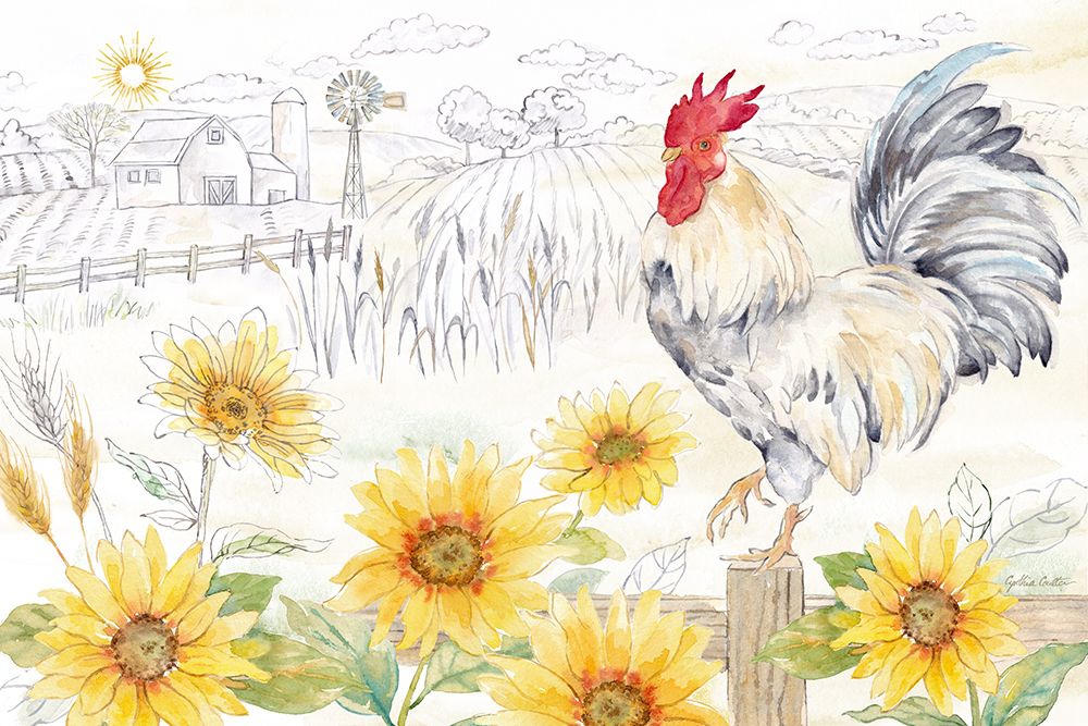 Good Morning Sunshine landscape art print by Cynthia Coulter for $57.95 CAD