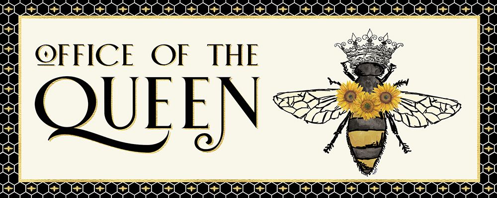 Honey Bees And Flowers Please panel II-The Queen art print by Tara Reed for $57.95 CAD