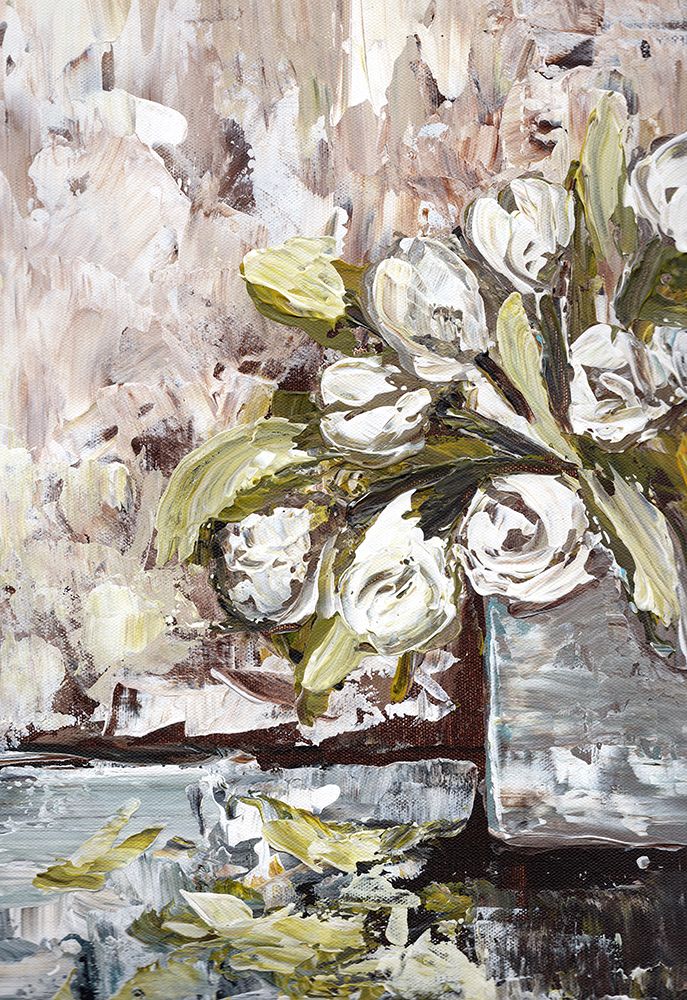 Drooping White Tulips art print by Marcy Chapman for $57.95 CAD