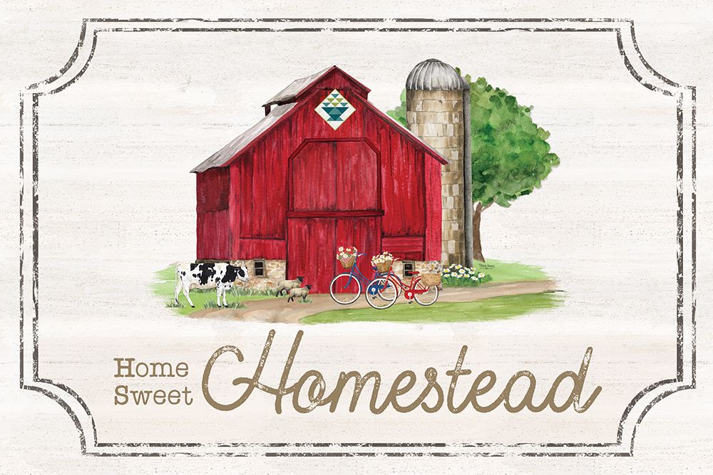 Spring on the Farm landscape III-Homestead art print by Tara Reed for $57.95 CAD