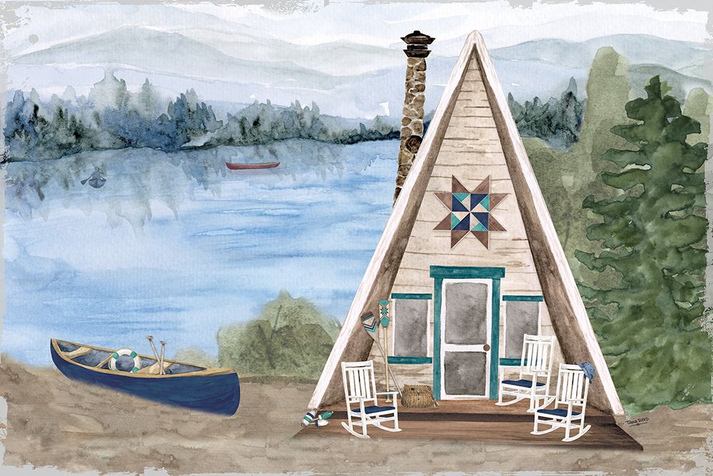 Wake at the Lake landscape IV art print by Tara Reed for $57.95 CAD