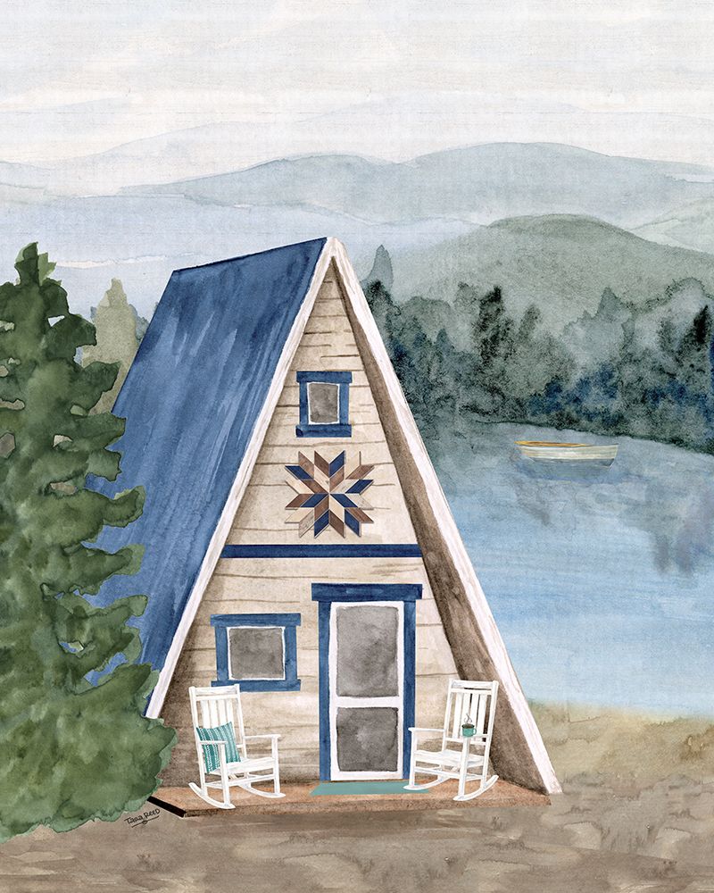 Wake at the Lake portrait I art print by Tara Reed for $57.95 CAD