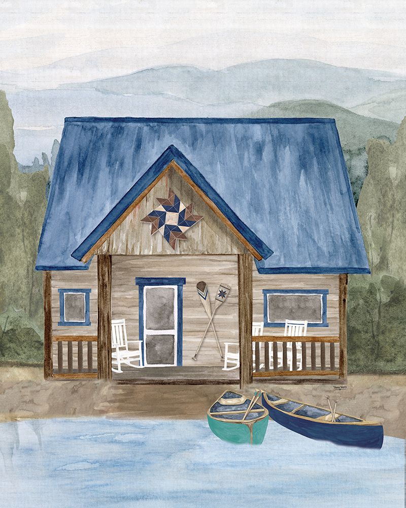 Wake at the Lake portrait III art print by Tara Reed for $57.95 CAD
