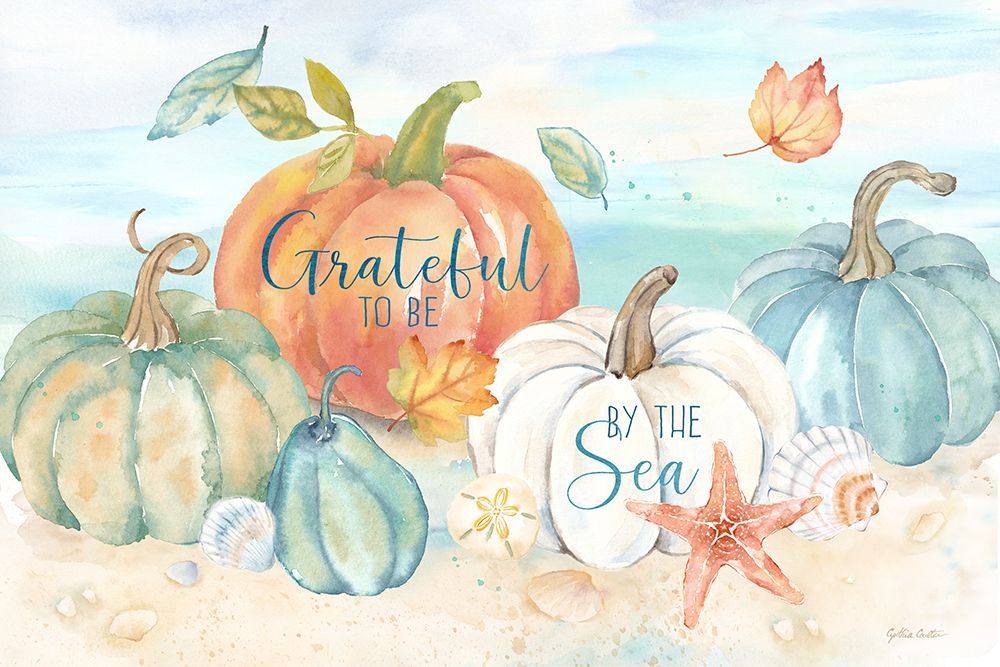 Harvest by the Sea landscape II-Grateful art print by Cynthia Coulter for $57.95 CAD