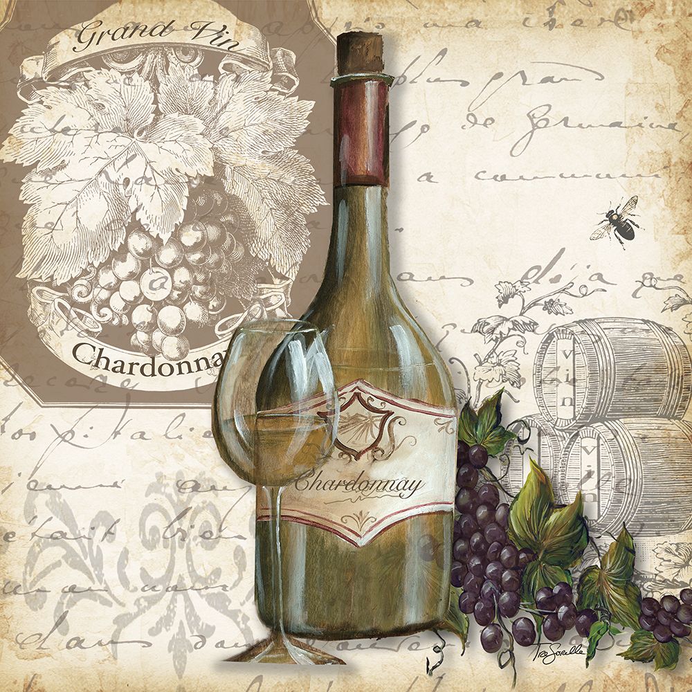 Wine Square II art print by Tre Sorelle Studios for $57.95 CAD