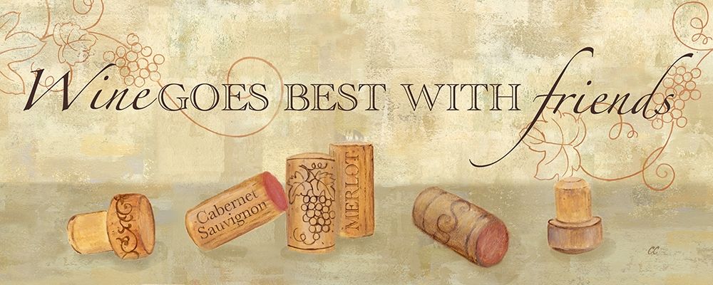 Wine Cork Sentiment II art print by Cynthia Coulter for $57.95 CAD