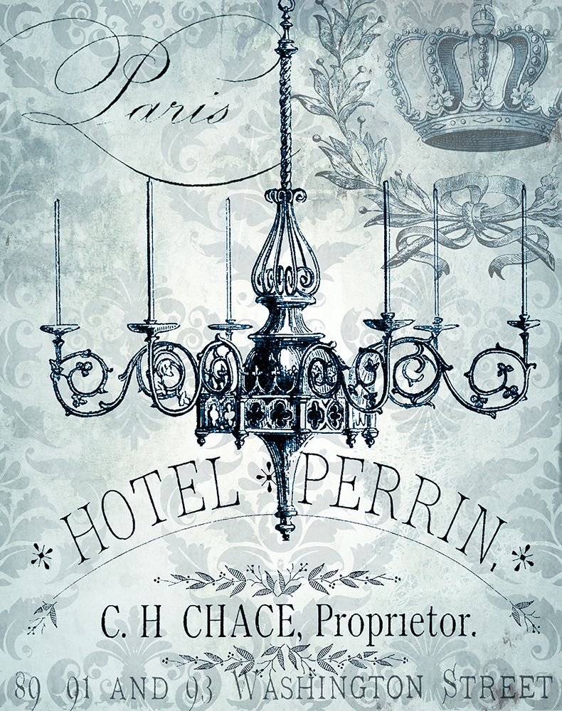 Vintage Chandelier I art print by Tre Sorelle Studios for $57.95 CAD