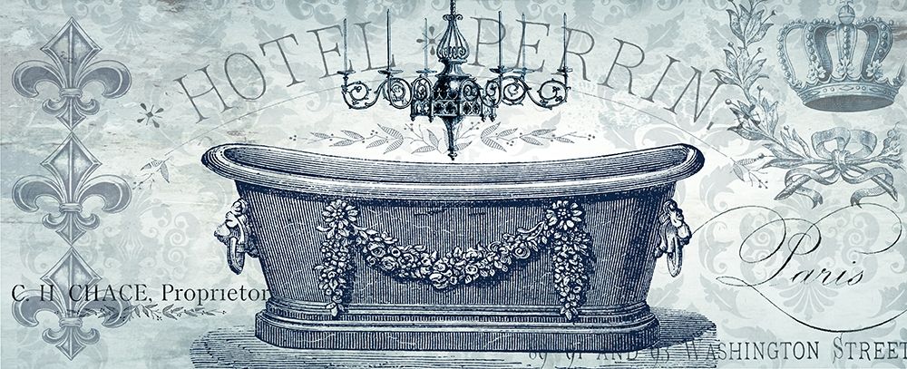 Paris Tub I art print by Tre Sorelle Studios for $57.95 CAD