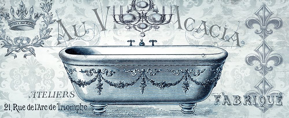 Paris Tub II art print by Tre Sorelle Studios for $57.95 CAD