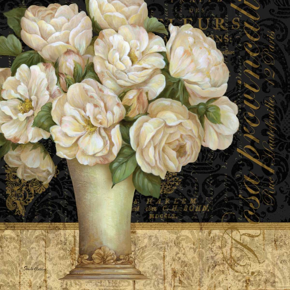 Antique Floral Still Life I art print by Pamela Gladding for $57.95 CAD