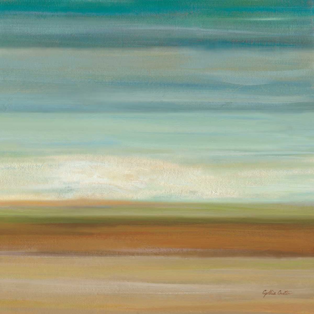 Turquoise Horizons II art print by Cynthia Coulter for $57.95 CAD