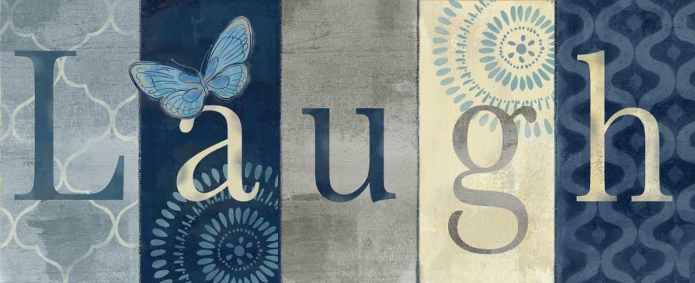 Live Love Laugh Navy III art print by Cynthia Coulter for $57.95 CAD