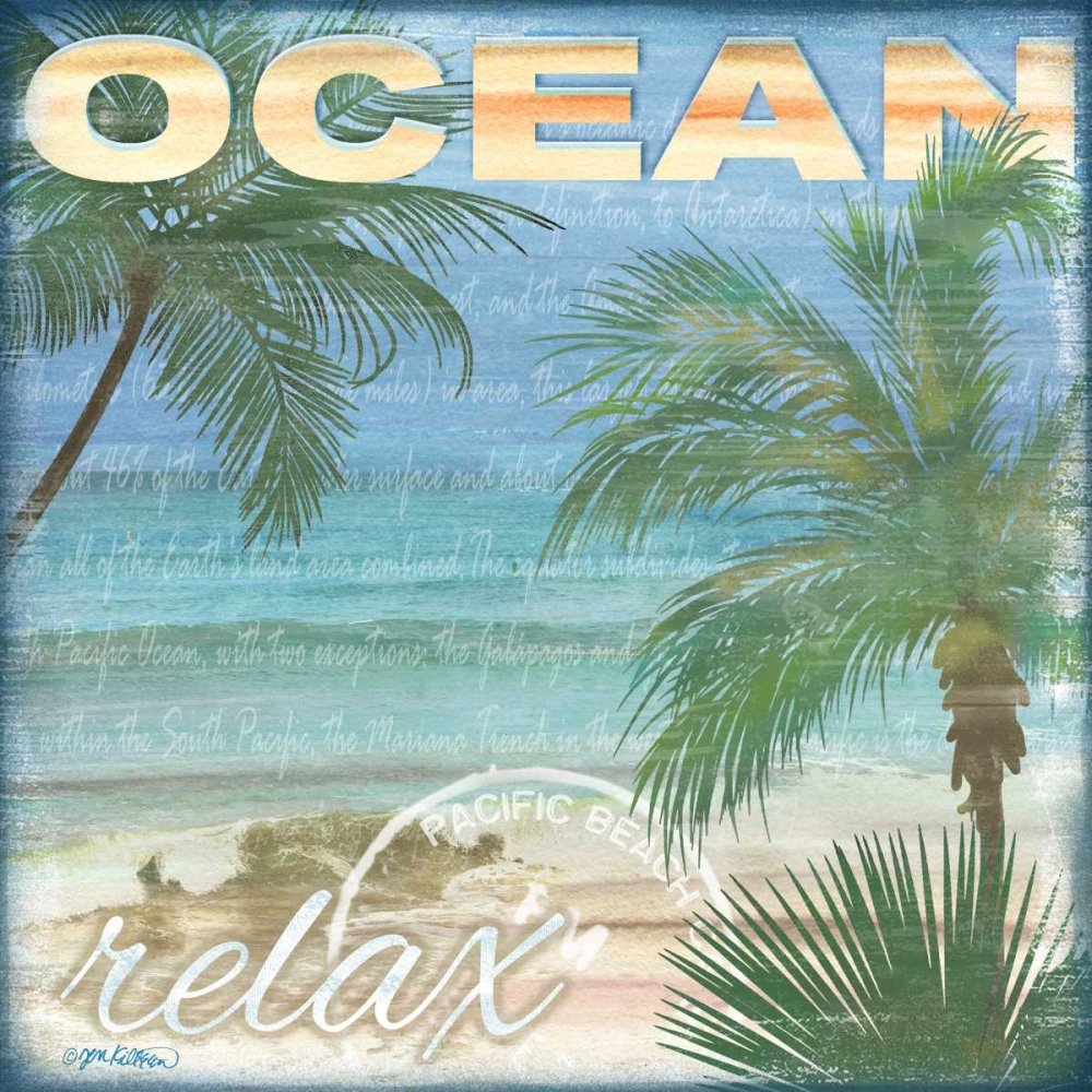 Beach Palm II art print by Jen Killeen for $57.95 CAD