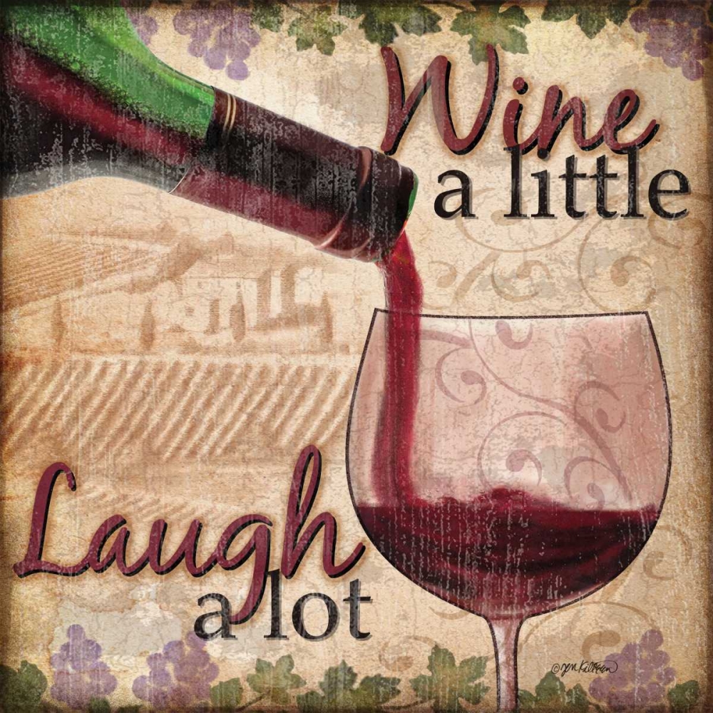 Wine With Friends I art print by Jen Killeen for $57.95 CAD