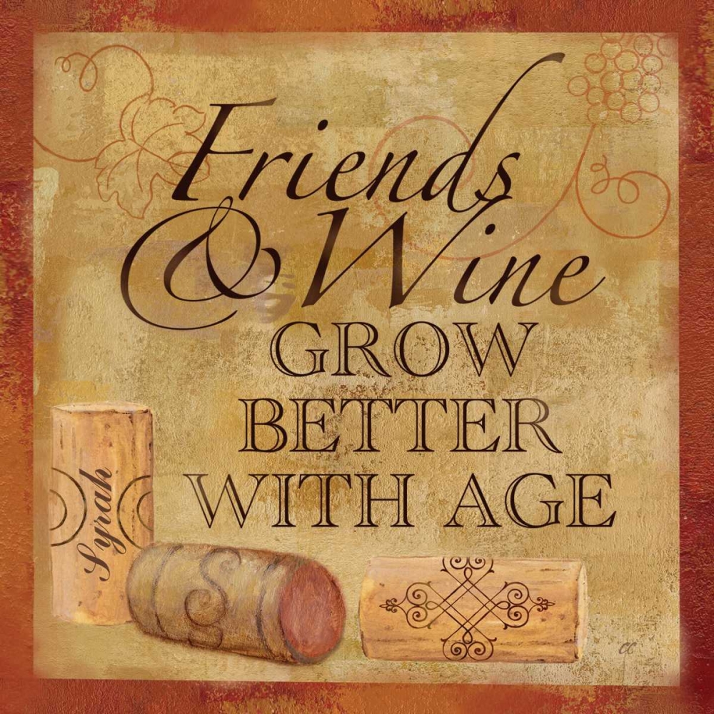 Wine Cork Sentiment IV art print by Cynthia Coulter for $57.95 CAD