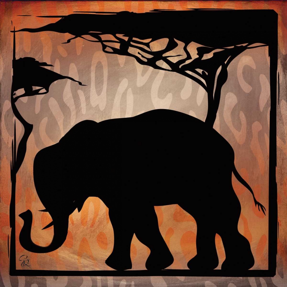 Safari Silhouette IV art print by Gena Rivas-Velazquez for $57.95 CAD