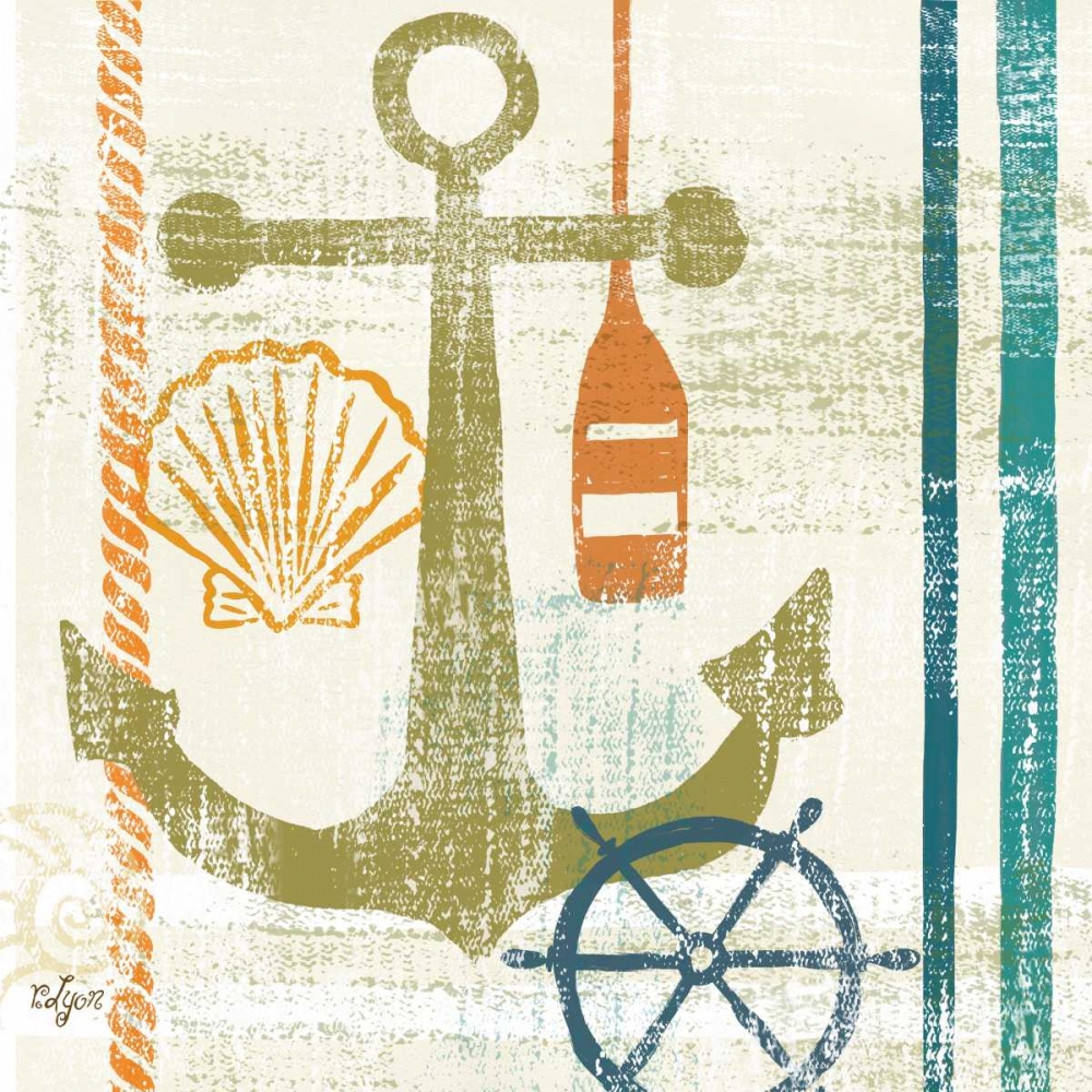 Nautical Brights I art print by Rebecca Lyon for $57.95 CAD