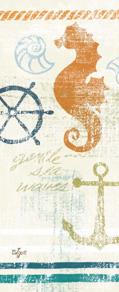 Nautical Brights Panels II art print by Rebecca Lyon for $57.95 CAD