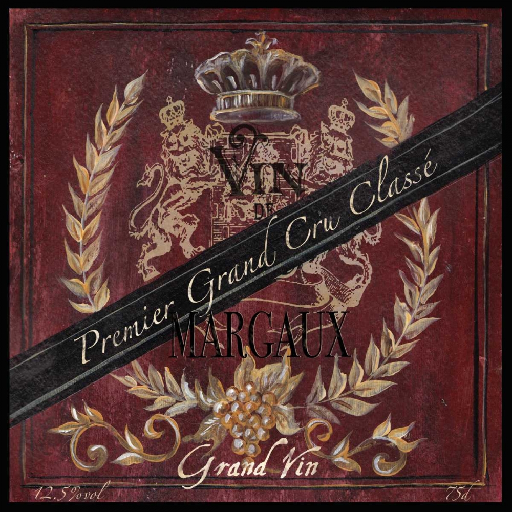Grand Vin Wine Label IV art print by Tre Sorelle Studios for $57.95 CAD