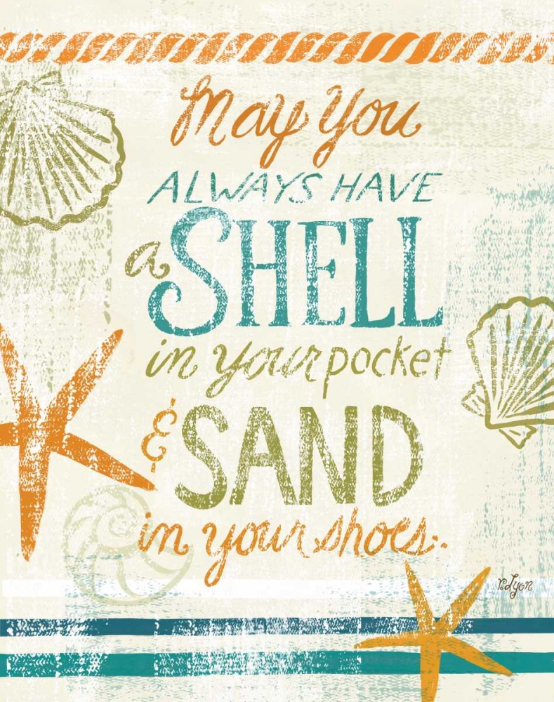 Coastal Sentiment I art print by Rebecca Lyon for $57.95 CAD