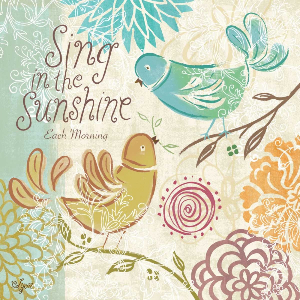 Bird Chirp I art print by Rebecca Lyon for $57.95 CAD