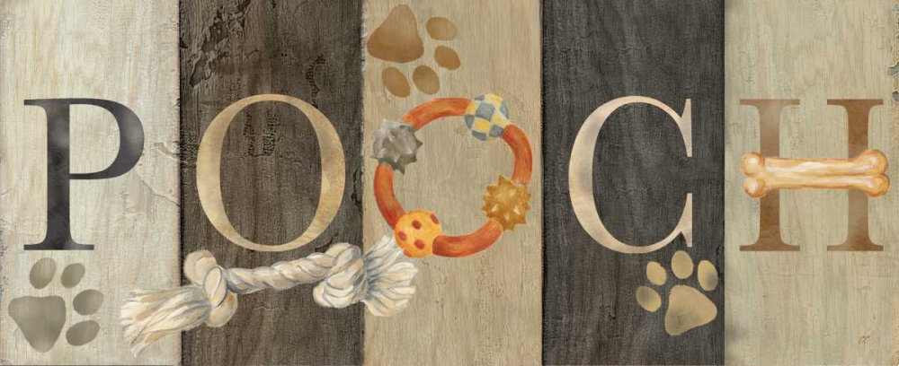 Pooch and Woof Sign I art print by Cynthia Coulter for $57.95 CAD