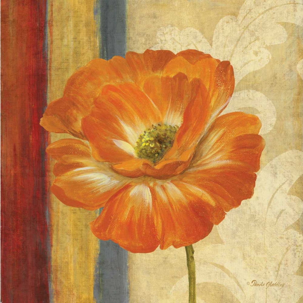 Poppy Tapestry Stripes I art print by Pamela Gladding for $57.95 CAD