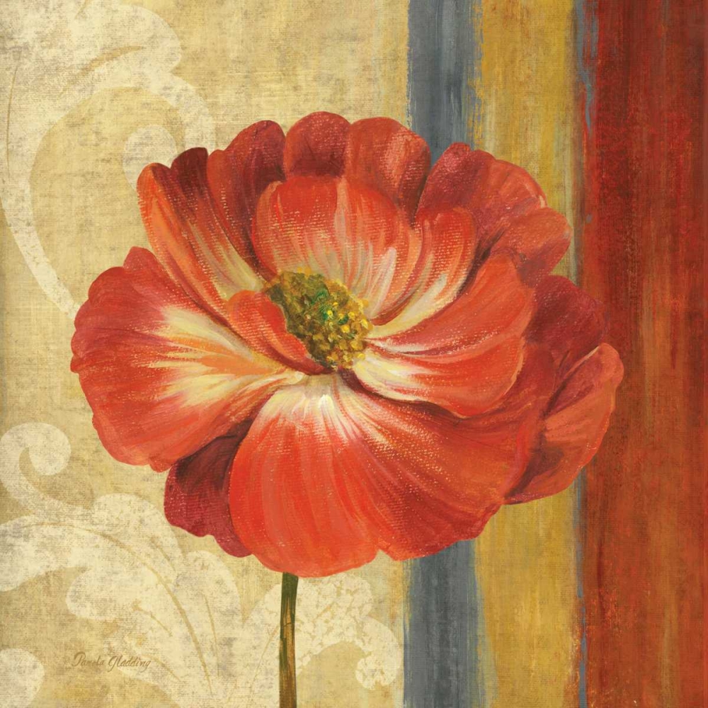 Poppy Tapestry Stripes II art print by Pamela Gladding for $57.95 CAD