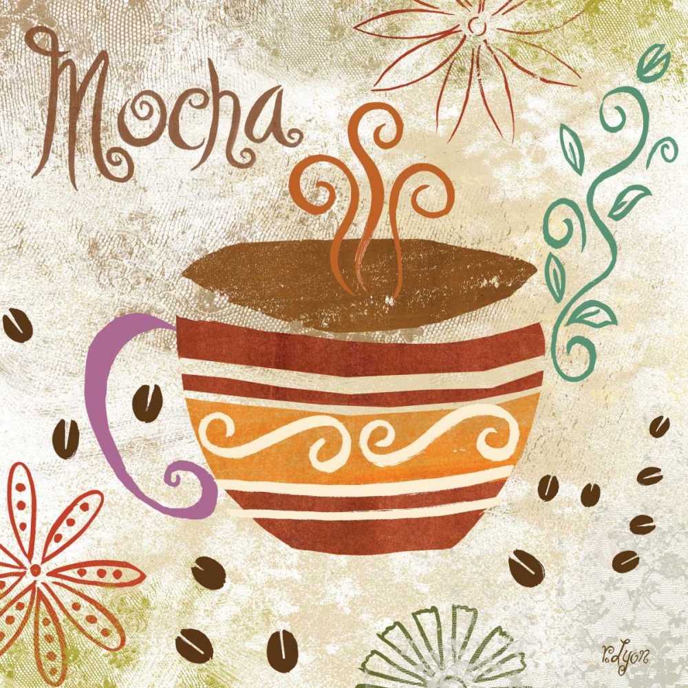 Colorful Coffee I art print by Rebecca Lyon for $57.95 CAD