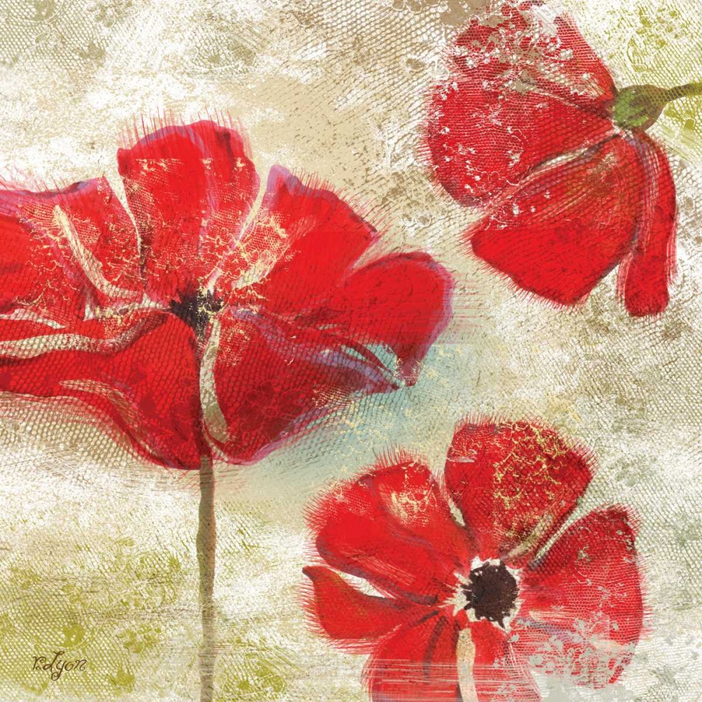 Poppy Passion I art print by Rebecca Lyon for $57.95 CAD