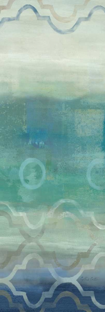Abstract Waves Blue-Gray Panel I art print by Cynthia Coulter for $57.95 CAD