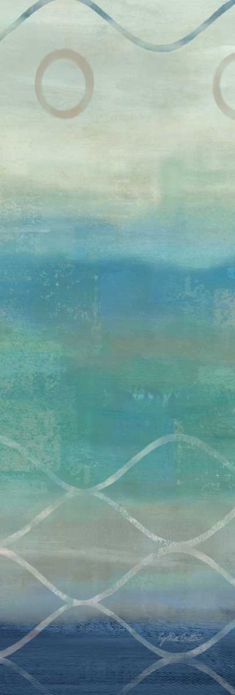 Abstract Waves Blue-Gray Panel II art print by Cynthia Coulter for $57.95 CAD