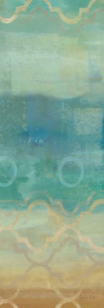 Abstract Waves Blue Panel I art print by Cynthia Coulter for $57.95 CAD