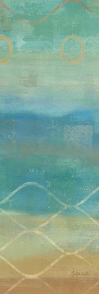 Abstract Waves Blue Panel II art print by Cynthia Coulter for $57.95 CAD