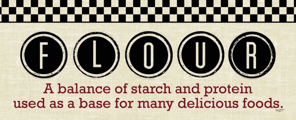Checkered Kitchen Sign II art print by Tara Reed for $57.95 CAD