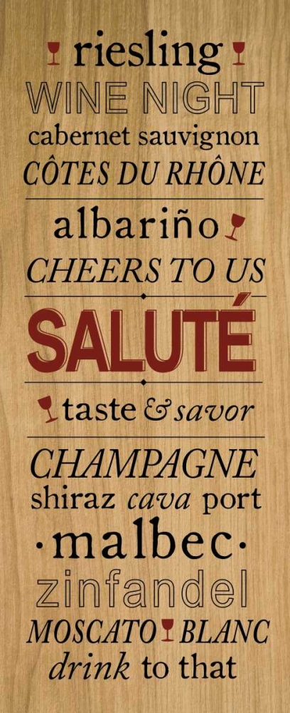 Wine Words I art print by h.artworks for $57.95 CAD