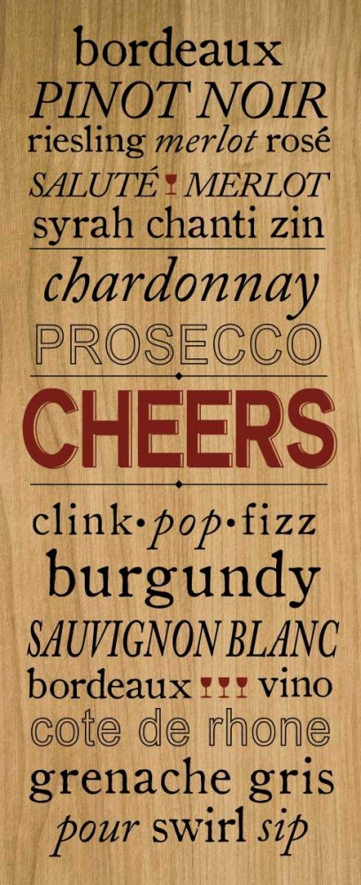 Wine Words II art print by h.artworks for $57.95 CAD