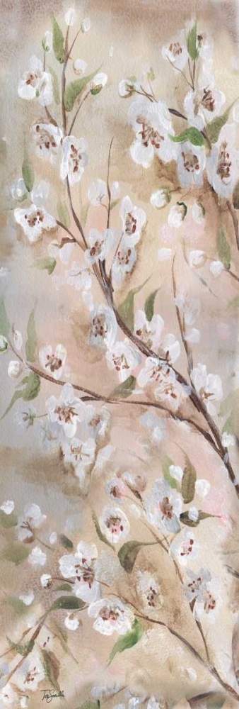 Cherry Blossoms Taupe Panel II art print by Tre Sorelle Studios for $57.95 CAD