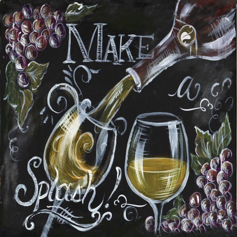 Chalkboard Wine II art print by Tre Sorelle Studios for $57.95 CAD