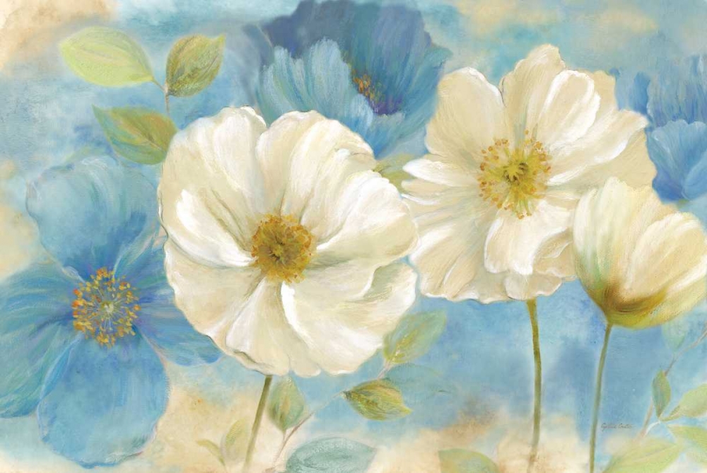 Watercolor Poppies Landscape art print by Cynthia Coulter for $57.95 CAD