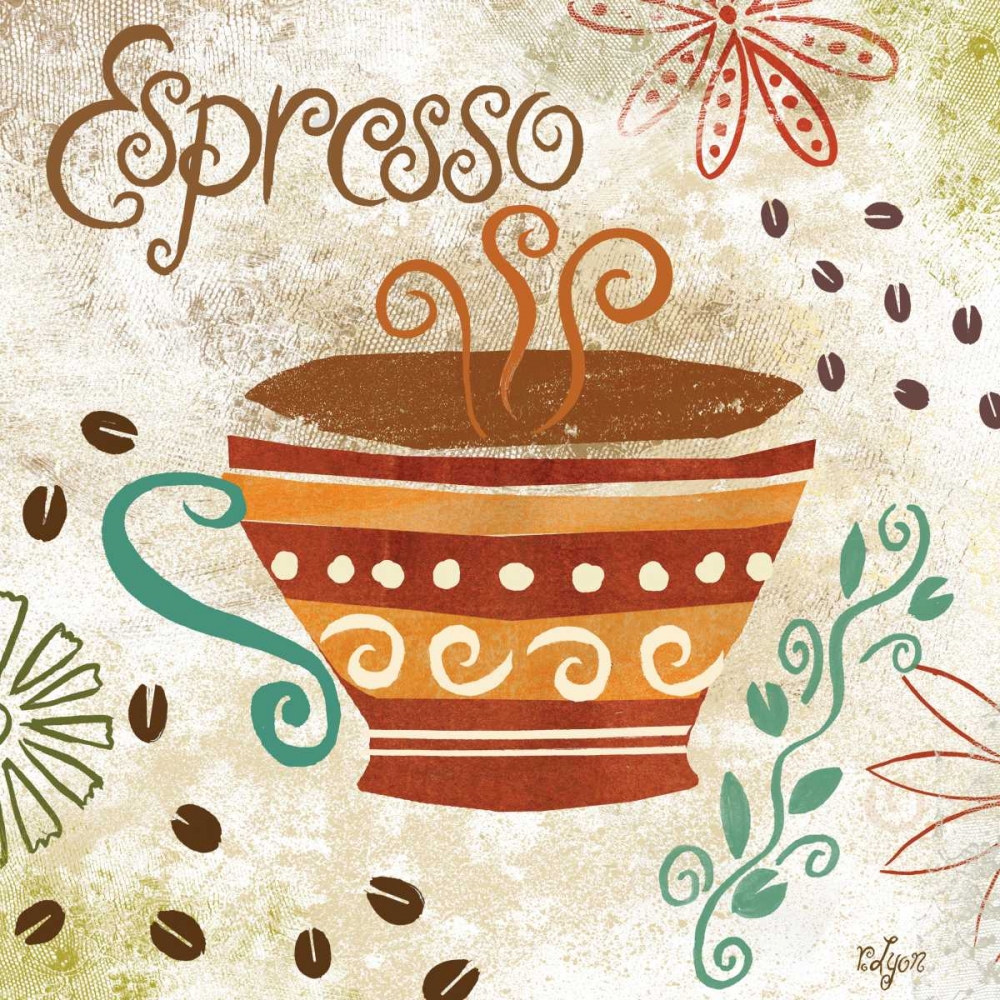 Colorful Coffee III art print by Rebecca Lyon for $57.95 CAD