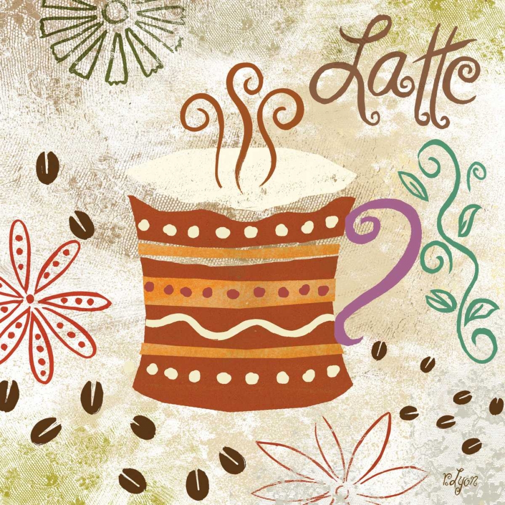 Colorful Coffee IV art print by Rebecca Lyon for $57.95 CAD