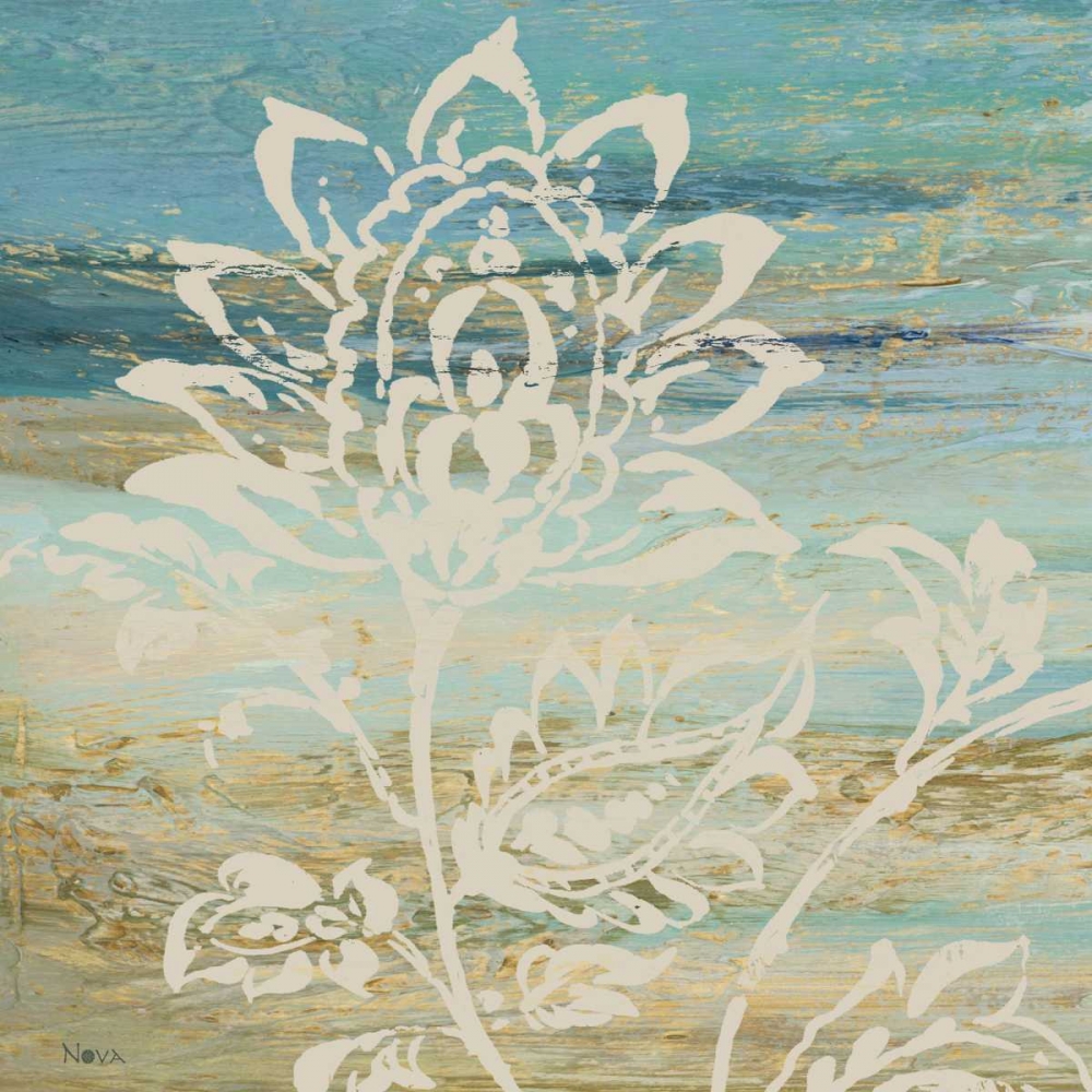 Blue Indigo with Lace I art print by Studio Nova for $57.95 CAD