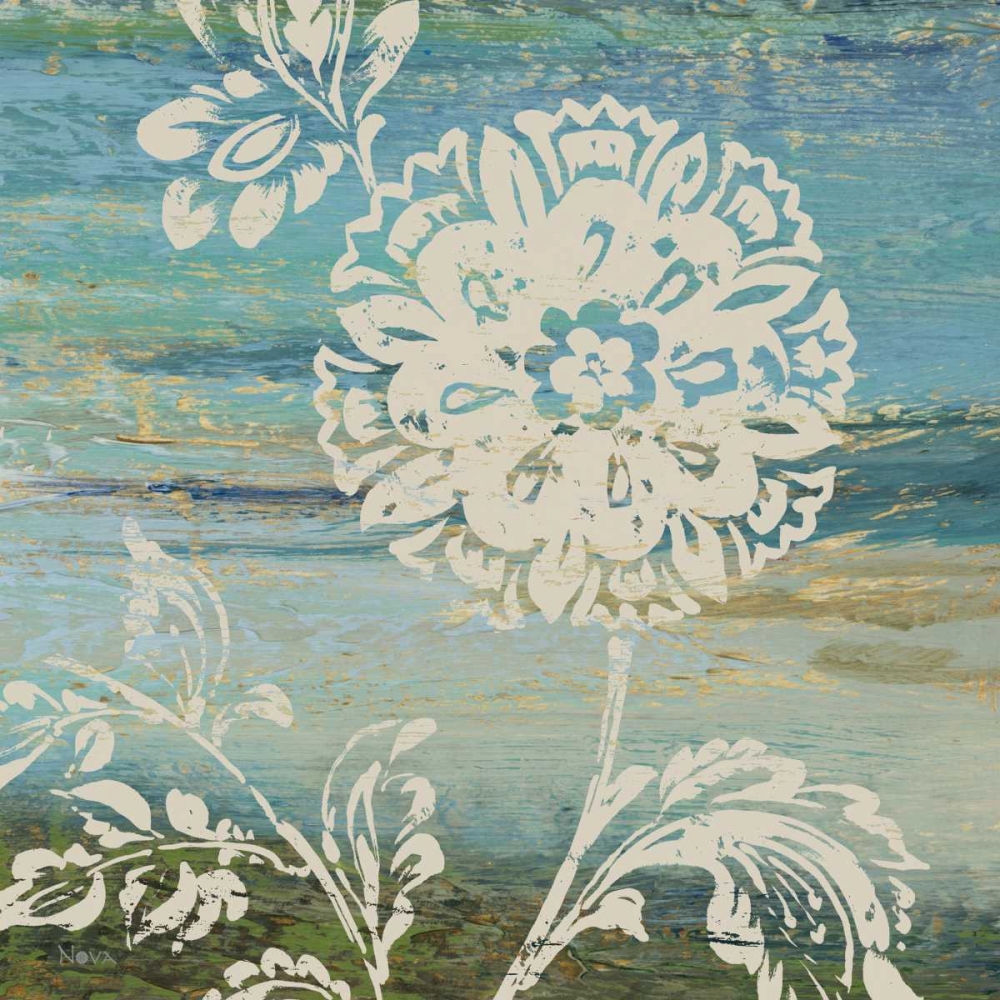 Blue Indigo with Lace II art print by Studio Nova for $57.95 CAD