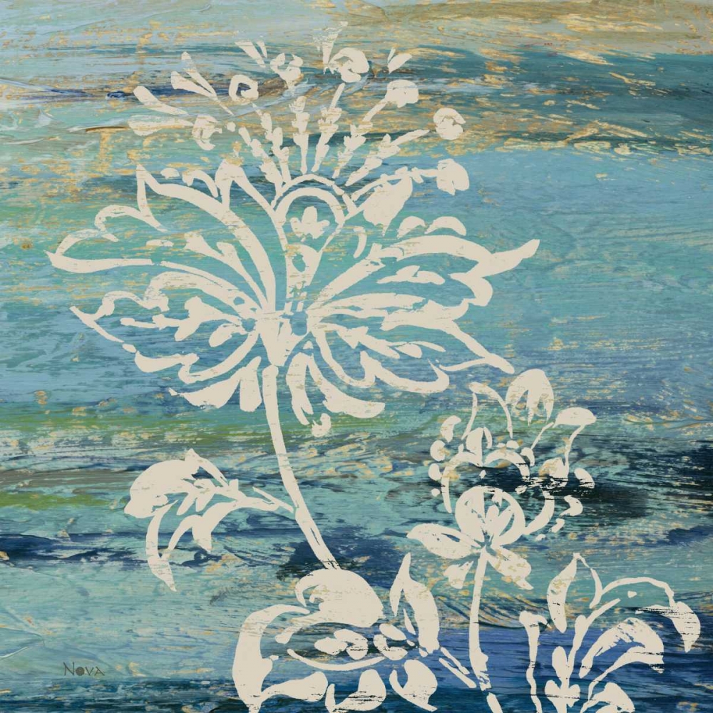 Blue Indigo with Lace III art print by Studio Nova for $57.95 CAD