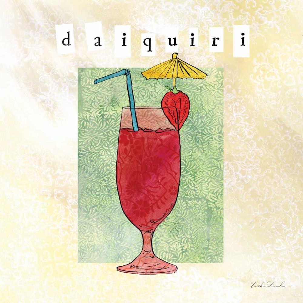 Tropical Cocktails I art print by Caitlin Dundon for $57.95 CAD