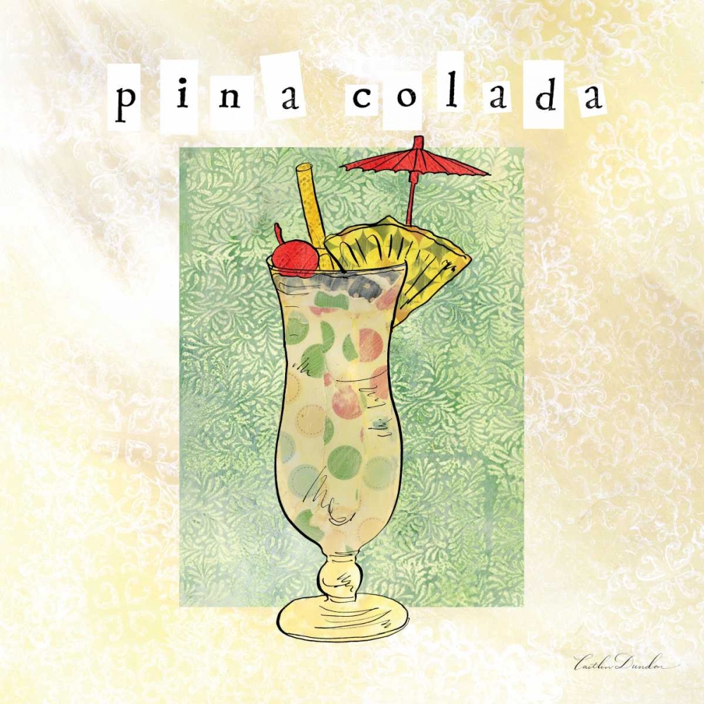 Tropical Cocktails II art print by Caitlin Dundon for $57.95 CAD