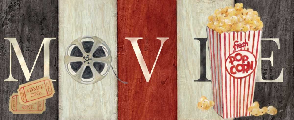 Movie Cinema Signs I art print by Cynthia Coulter for $57.95 CAD